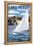 Austin, Texas - Lake Travis Sailing Scene-Lantern Press-Framed Stretched Canvas