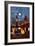 Austin, Texas - Skyline at Night-Lantern Press-Framed Art Print