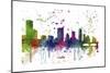 Austin Texas Skyline MCLR 1-Marlene Watson-Mounted Giclee Print