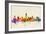 Austin Texas Skyline-Michael Tompsett-Framed Art Print