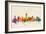 Austin Texas Skyline-Michael Tompsett-Framed Art Print