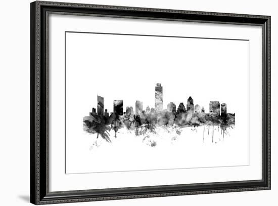 Austin Texas Skyline-Michael Tompsett-Framed Art Print