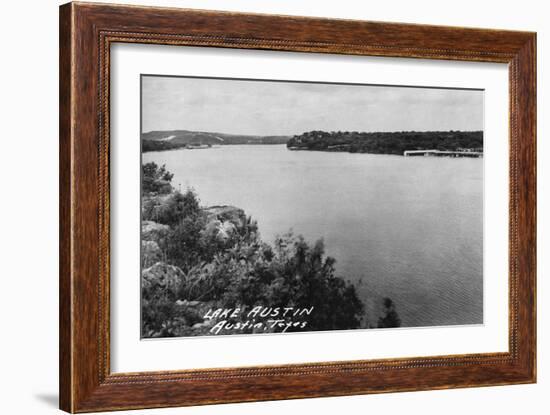 Austin, Texas - View of Lake Austin-Lantern Press-Framed Art Print