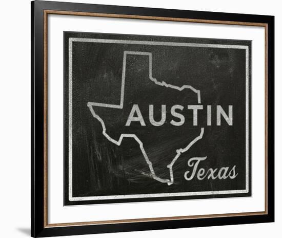 Austin, Texas-John W^ Golden-Framed Art Print