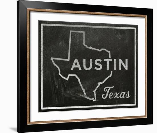 Austin, Texas-John W^ Golden-Framed Art Print