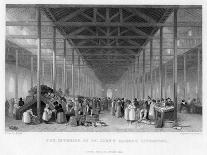 The Interior of St John's Market, Liverpool, 1834-Austin-Mounted Giclee Print