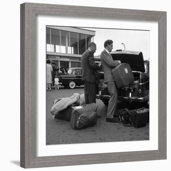 Austin Westminster and Daf 750 at the Port of Rotterdam, Netherlands, 1963-Michael Walters-Framed Photographic Print