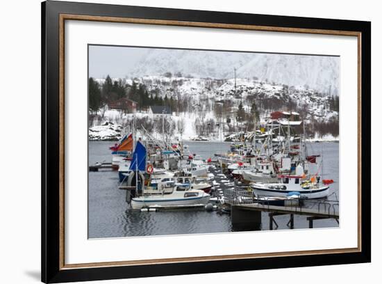 Austnes Fjord, Lofoten Islands, Arctic, Norway, Scandinavia-Sergio Pitamitz-Framed Photographic Print