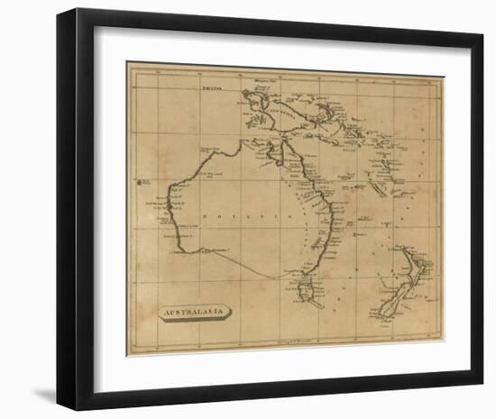 Australasia, c.1812-Aaron Arrowsmith-Framed Art Print