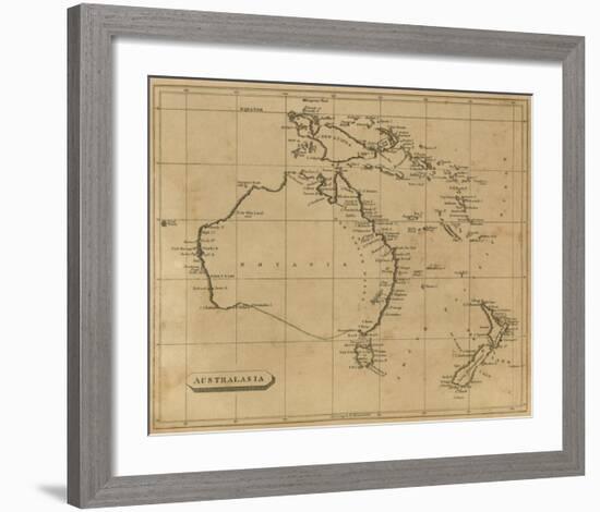 Australasia, c.1812-Aaron Arrowsmith-Framed Art Print