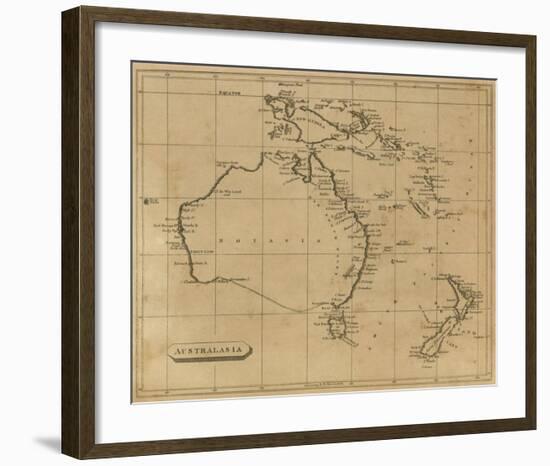 Australasia, c.1812-Aaron Arrowsmith-Framed Art Print