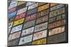 Australia, Alice Springs. Display of Assorted License Plates-Cindy Miller Hopkins-Mounted Photographic Print