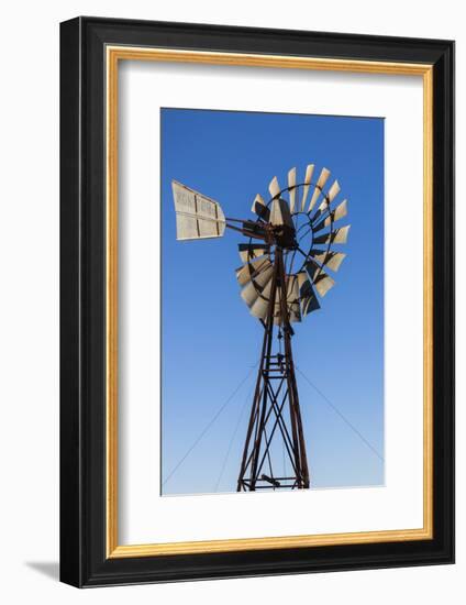 Australia, Clare Valley, Clare, Vineyard Windmill-Walter Bibikow-Framed Photographic Print