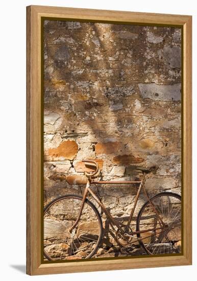 Australia, Clare Valley, Sevenhill, Old Bicycle-Walter Bibikow-Framed Premier Image Canvas