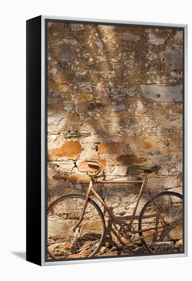 Australia, Clare Valley, Sevenhill, Old Bicycle-Walter Bibikow-Framed Premier Image Canvas
