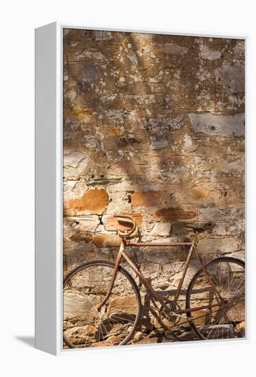 Australia, Clare Valley, Sevenhill, Old Bicycle-Walter Bibikow-Framed Premier Image Canvas