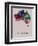 Australia Color Splatter Map-NaxArt-Framed Art Print