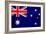 Australia Flag Design with Wood Patterning - Flags of the World Series-Philippe Hugonnard-Framed Art Print