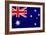 Australia Flag Design with Wood Patterning - Flags of the World Series-Philippe Hugonnard-Framed Art Print