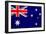 Australia Flag Design with Wood Patterning - Flags of the World Series-Philippe Hugonnard-Framed Art Print