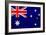 Australia Flag Design with Wood Patterning - Flags of the World Series-Philippe Hugonnard-Framed Art Print