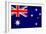 Australia Flag Design with Wood Patterning - Flags of the World Series-Philippe Hugonnard-Framed Art Print