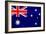 Australia Flag Design with Wood Patterning - Flags of the World Series-Philippe Hugonnard-Framed Art Print