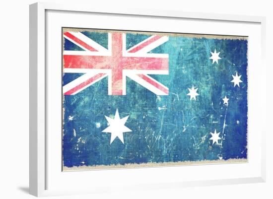 Australia Flag-duallogic-Framed Premium Giclee Print