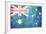 Australia Flag-duallogic-Framed Premium Giclee Print