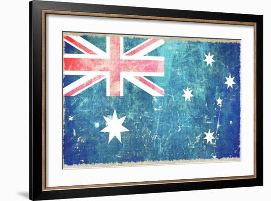 Australia Flag-duallogic-Framed Premium Giclee Print