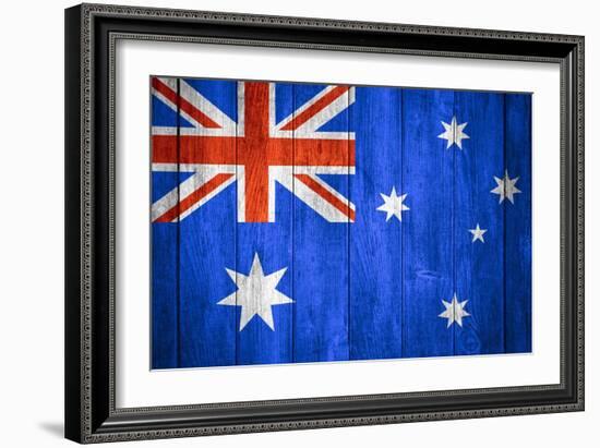 Australia Flag-Miro Novak-Framed Art Print