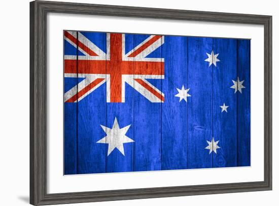 Australia Flag-Miro Novak-Framed Art Print