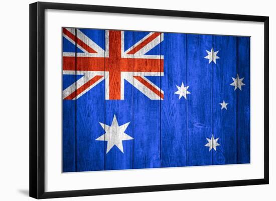 Australia Flag-Miro Novak-Framed Art Print