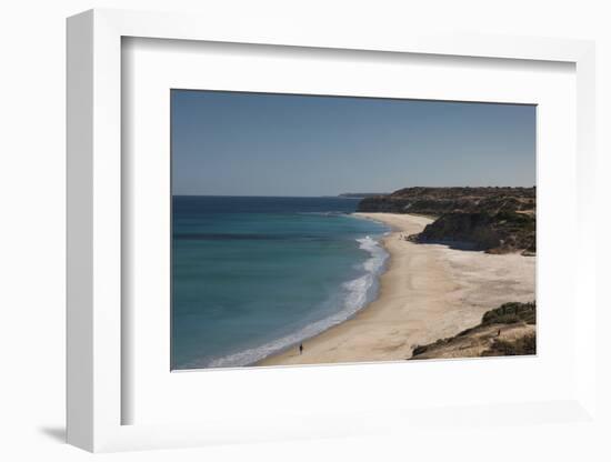 Australia, Fleurieu Peninsula, Port Willunga, Elevated Beach View-Walter Bibikow-Framed Photographic Print