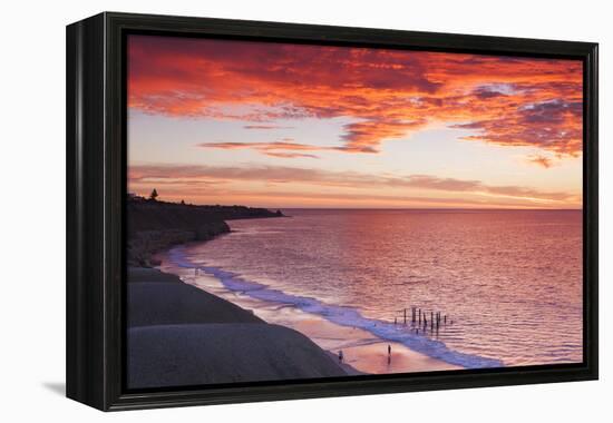 Australia, Fleurieu Peninsula, Port Willunga, Sunset-Walter Bibikow-Framed Premier Image Canvas