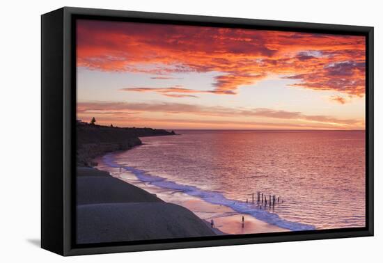 Australia, Fleurieu Peninsula, Port Willunga, Sunset-Walter Bibikow-Framed Premier Image Canvas