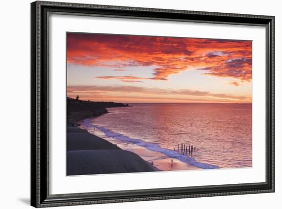 Australia, Fleurieu Peninsula, Port Willunga, Sunset-Walter Bibikow-Framed Photographic Print