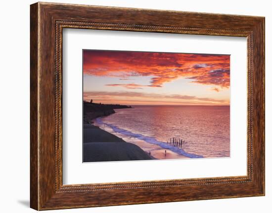 Australia, Fleurieu Peninsula, Port Willunga, Sunset-Walter Bibikow-Framed Photographic Print