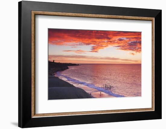 Australia, Fleurieu Peninsula, Port Willunga, Sunset-Walter Bibikow-Framed Photographic Print