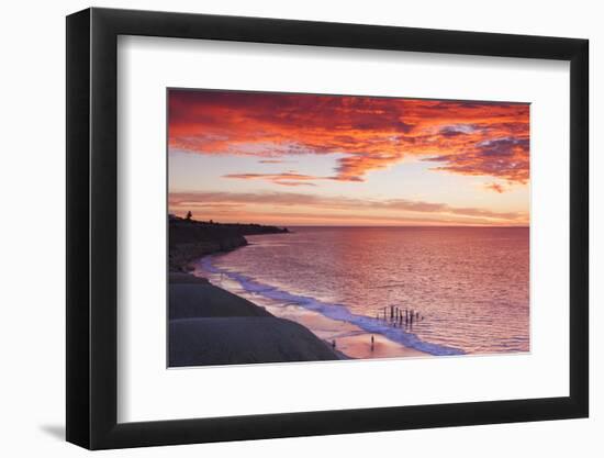 Australia, Fleurieu Peninsula, Port Willunga, Sunset-Walter Bibikow-Framed Photographic Print