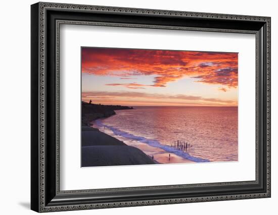 Australia, Fleurieu Peninsula, Port Willunga, Sunset-Walter Bibikow-Framed Photographic Print