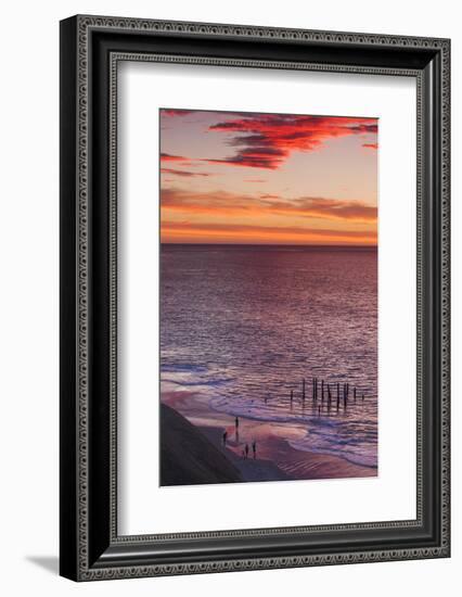 Australia, Fleurieu Peninsula, Port Willunga, Sunset-Walter Bibikow-Framed Photographic Print