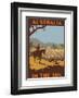 Australia - In the Sun - Australian Sheep Herder-Percy Trompf-Framed Art Print