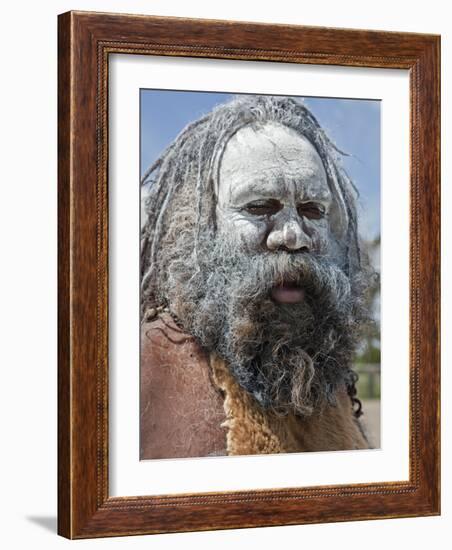 Australia New South Wales, an Aboriginal Man at Katoomba-Nigel Pavitt-Framed Photographic Print