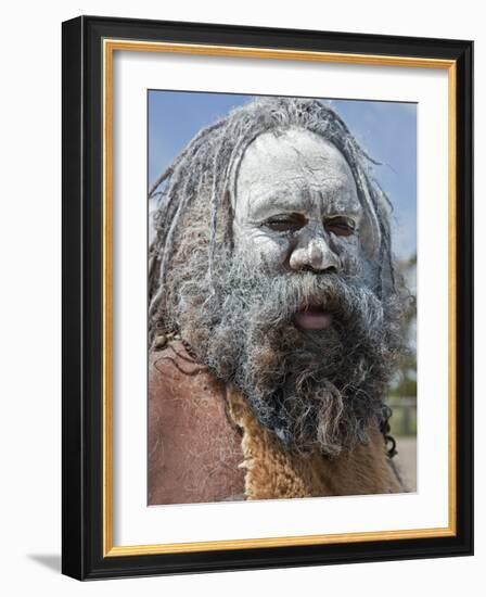 Australia New South Wales, an Aboriginal Man at Katoomba-Nigel Pavitt-Framed Photographic Print