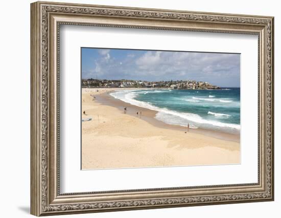 Australia, New South Wales, Sydney. Bondi Beach viewed from Bondi to Coogee coastal walk-Trish Drury-Framed Photographic Print