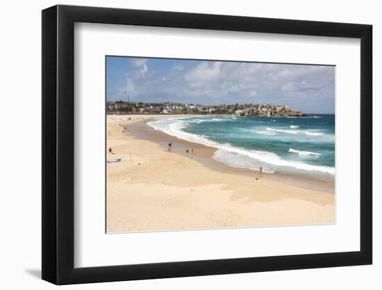 Australia, New South Wales, Sydney. Bondi Beach viewed from Bondi to Coogee coastal walk-Trish Drury-Framed Photographic Print