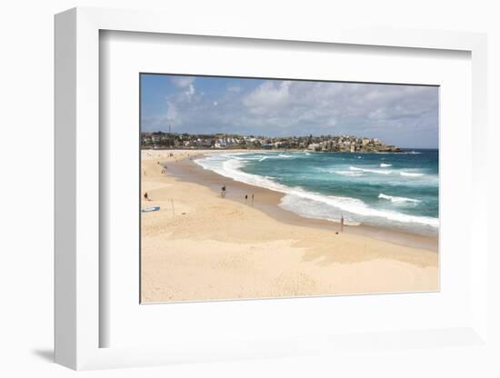 Australia, New South Wales, Sydney. Bondi Beach viewed from Bondi to Coogee coastal walk-Trish Drury-Framed Photographic Print