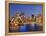 Australia, New South Wales, Sydney, Sydney Opera House, City Skyline at Dusk-Shaun Egan-Framed Premier Image Canvas