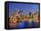 Australia, New South Wales, Sydney, Sydney Opera House, City Skyline at Dusk-Shaun Egan-Framed Premier Image Canvas